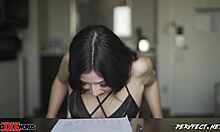 I saw Camila Cano squirting with her small tits wet from fuckin and cumshot, usin a dildo for orgasm. Pt1