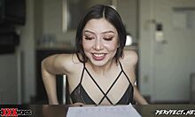 I saw Camila Cano squirting with her small tits wet from fuckin and cumshot, usin a dildo for orgasm. Pt1