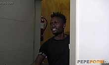 Nuria's First Huge Black Cock Stretches Her Pussy Intensely In Doggy Style