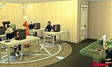 Shippuden Cap1- Madara Dominates Employee with Raw Anal Action