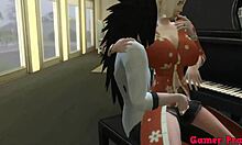 Shippuden Cap1- Madara Dominates Employee with Raw Anal Action