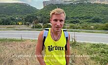 i didn't climb the rock but i climbed into her tight pussy in sheer stockings for a quick fuck