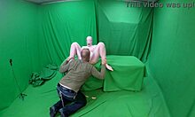 Scarlett Johnson feels intense emotions during her pink morph fetish session as a teen