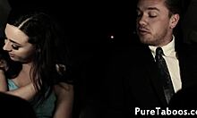 Beautiful Small-Tits Teen Facialized in Glamorous Prom Night Gangbang