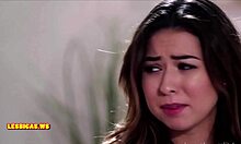 Ebony teen shares interracial kiss with black babe