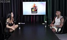 Will Mastro in sheer red lingerie explores open marriage with transsexual swing action