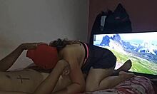 Venezuelan milf spreads huge ass for homemade fuck