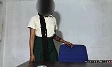 Ebony Babe In Skirt Teasing Outdoors