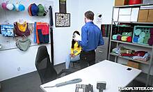 Kiarra Kai Moaning In Delight While Bouncing Her Shaved Pussy