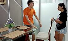 Stepbrother cums in my mouth, I swallow every drop