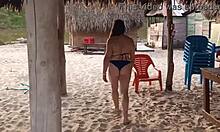 latina wife beach sex cum inside