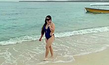 latina wife beach sex cum inside