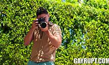 At the Goldenrod Resort, Nico Coopa, Kyle Fletcher, and Derek Kage engage in hardcore gay action with big cocks.