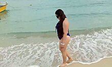 latina wife beach sex cum inside