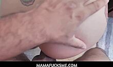 mamafucksme - stepson fucks hot stepmom in bathroom pov