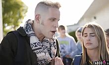 OMG, Latina teen Alina Lopez acts like a guy at party!