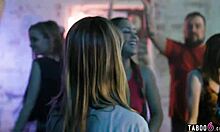 OMG, Latina teen Alina Lopez acts like a guy at party!