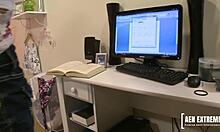 Petite teen Amia Miley, cum on my thick cock!