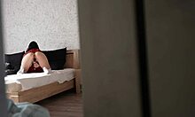 voyeur stepsister masturbates and rides for silence