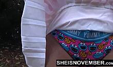 Riding his big cock after flashing! 😏