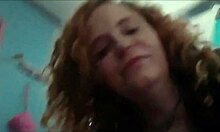 Early morning wood with a beautiful redhead bbw amateur