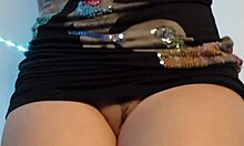 erotic dance and takes off her panties to show her pussy