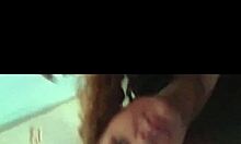 Early morning wood with a beautiful redhead bbw amateur