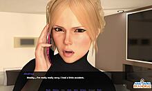 Ella gets licked on the phone, seducing the devil in this hentai group scene with femdom and cum.