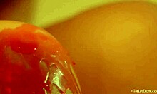 Busty Eveline E Masturbates With Wax In Solo Session