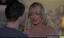 Guy fucks his stepbros stepmom in law with handjob and licking