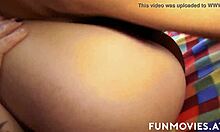 Tattooed Babe Strips And Gets Cummed Outdoors