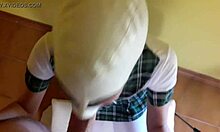 Laura on Heels Takes Rough Deepthroat and Facial in POV