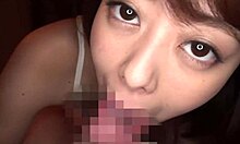 japanese beauty gives intense handjob with cum explosion