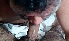 Delighting In The Hairy Guy's Thick Cock