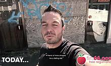 Stairwell fuck with cute German teen 18+ girl Jessii van Riva flirting