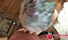 Stairwell fuck with cute German teen 18+ girl Jessii van Riva flirting