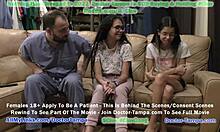 Únete al Doctor Tampa para el examen ginecológico de Angel Santana