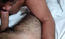 Delighting In The Hairy Guy's Thick Cock