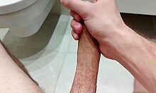 Ever tried a steamy solo session with a hot cum finish in the bathroom?
