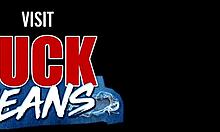 Busty brunette easily guzzles hot load after rough assfucking