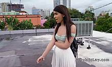 American Student Sucks On Rooftop