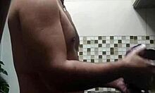 macho peladinho bends over for intense doggystyle fetish action in the kitchen