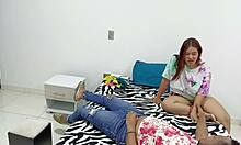 I test my stepbrother with bent over missionary and deepthroat to see if he's gay