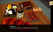 Redhead in homemade anime family game adventure