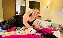 Seeing my blue-green eyed girlfriend bent over, wanna watch our hardcore sex?