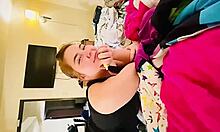 Seeing my blue-green eyed girlfriend bent over, wanna watch our hardcore sex?