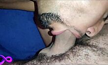 Sweet gay amateur performs oral sex and receives bareback anal.