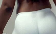 Real couple POV with ebony milf's wet pussy handjob 😍