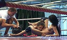 Babe Feels Intense Pleasure As Lesbian Beauty Fingers Her Anally