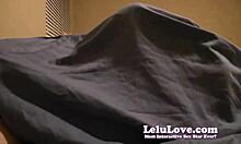 Amateur couple has barely covered sex next to roommate in bed